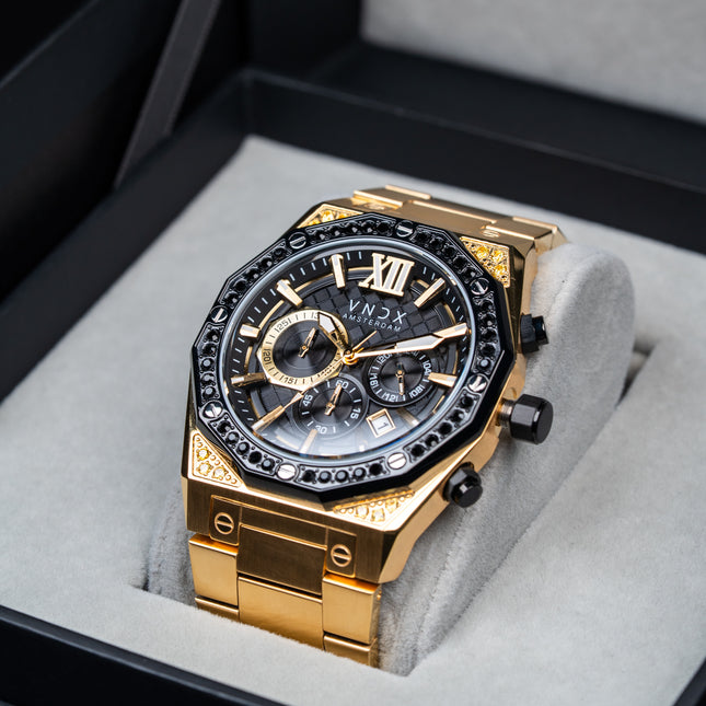 Wise Man Steel Stones Gold