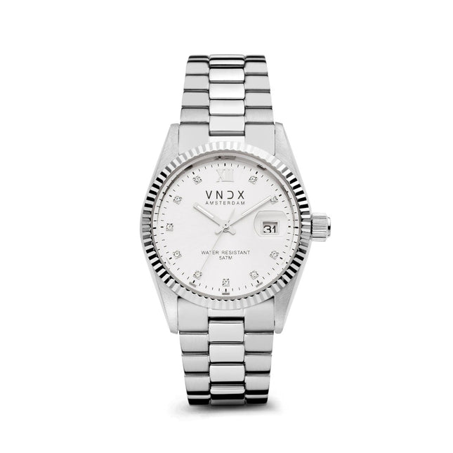 Vooraanzicht | Dames horloge kopen | Dare Devil Medium Zilver