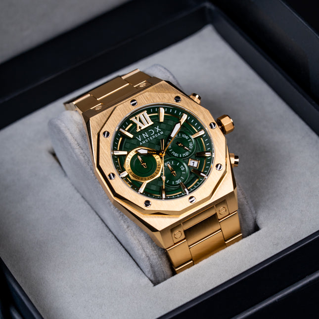 Wise Man Steel Goud Groen