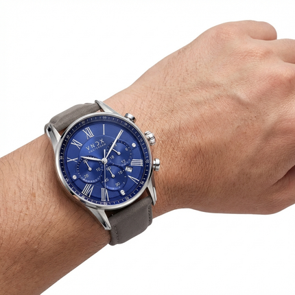 The Chief Blue Leather Gray