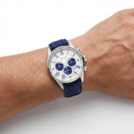 The Chief Two-Tone Blauw Leder Jeans