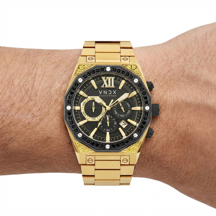 Wise Man Steel Stones Goud