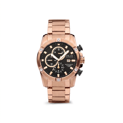 Rosé gouden heren horloge