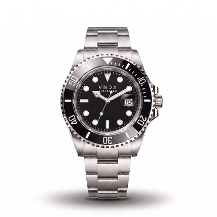 Zilveren heren horloge 