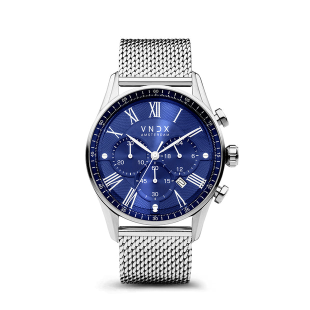 The Boss Blue dial, Steel strap
