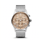 Zilveren heren horloge 