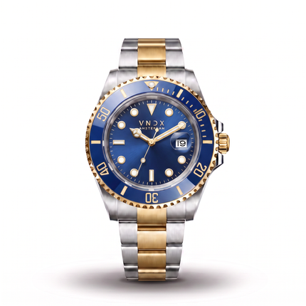 Bicolor heren horloge voor aanzicht