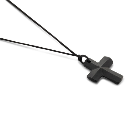 Faceted Cross Necklace
