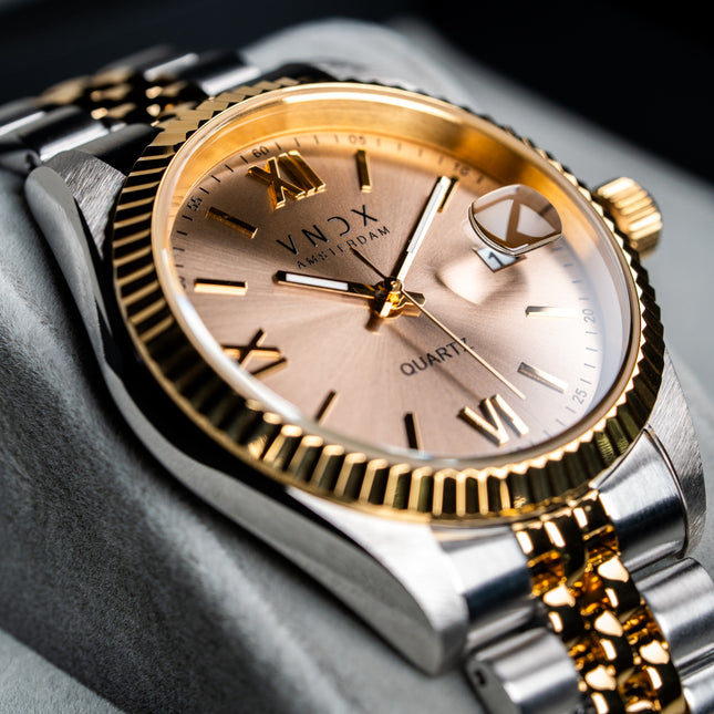Dames horloge zilver goud