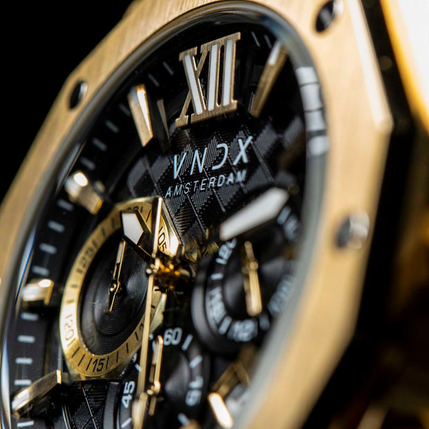 Heren horloge kopen | Wise Man Staal Goud