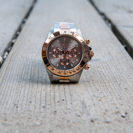 Power Babe Big Two-Tone Rose Gold Gray